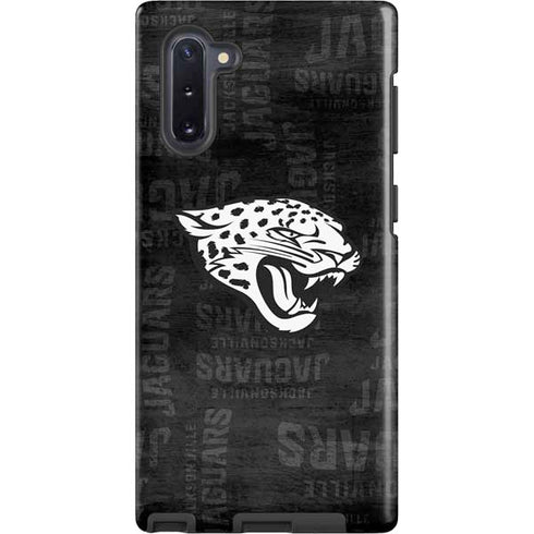 NFL Jacksonville Jaguars Black & White Galaxy Cases