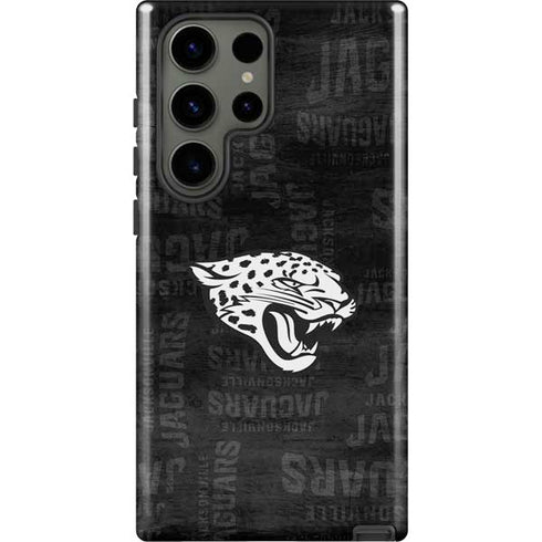 NFL Jacksonville Jaguars Black & White Galaxy S23 Ultra Pro Case