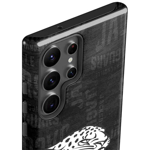 NFL Jacksonville Jaguars Black & White Galaxy S23 Ultra Pro Case