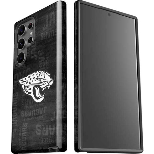 NFL Jacksonville Jaguars Black & White Galaxy S23 Ultra Pro Case
