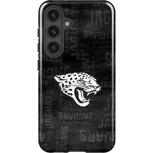 NFL Jacksonville Jaguars Black & White Galaxy S25 Impact Case