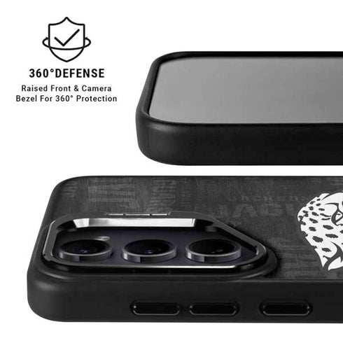 NFL Jacksonville Jaguars Black & White Galaxy S25 Kickstand Case
