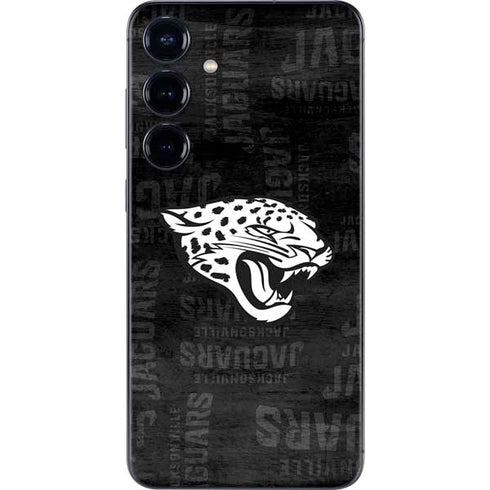 NFL Jacksonville Jaguars Black & White Galaxy S25 Plus Skin