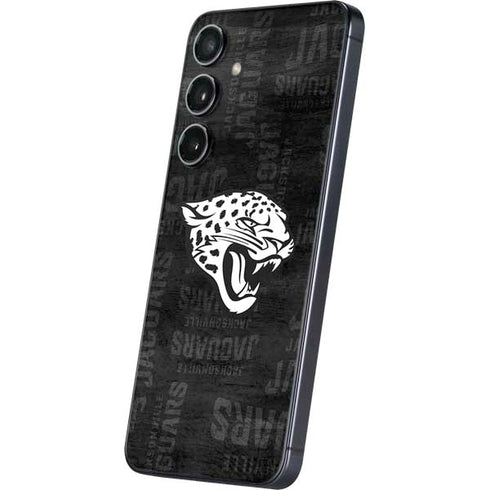 NFL Jacksonville Jaguars Black & White Galaxy S24 Plus Skin