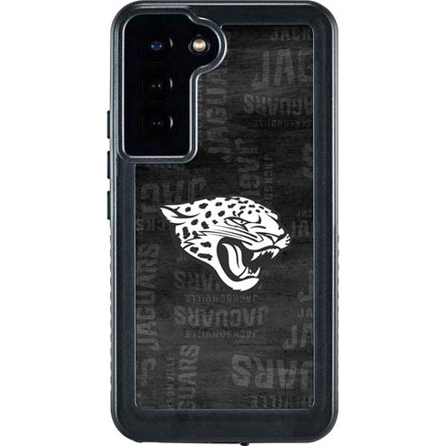 NFL Jacksonville Jaguars Black & White Galaxy S24 Plus Waterproof Case
