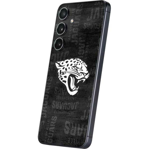 NFL Jacksonville Jaguars Black & White Galaxy S25 Skin