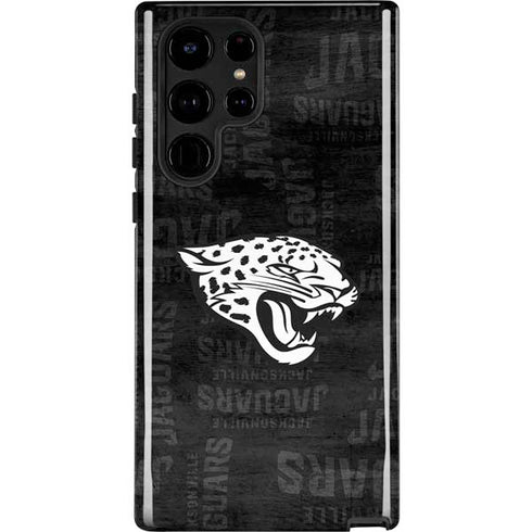 NFL Jacksonville Jaguars Black & White Galaxy Cases