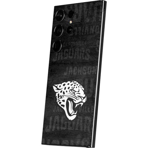 NFL Jacksonville Jaguars Black & White Galaxy S25 Ultra Skin