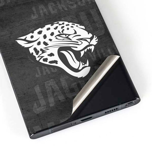 NFL Jacksonville Jaguars Black & White Galaxy S25 Ultra Skin