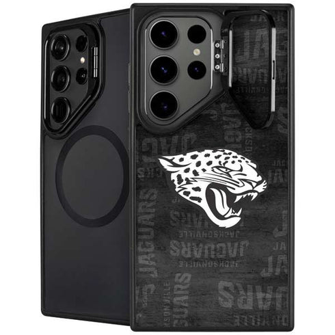 NFL Jacksonville Jaguars Black & White Galaxy S26 Ultra Kickstand Case