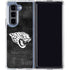 NFL Jacksonville Jaguars Black & White Galaxy Z Fold5 5G Clear Case