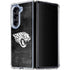 NFL Jacksonville Jaguars Black & White Galaxy Z Fold5 5G Clear Case