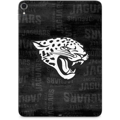 NFL Jacksonville Jaguars Black & White Apple iPad Pro Skin