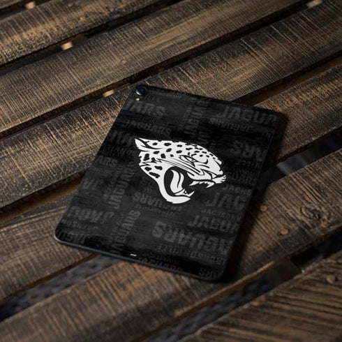NFL Jacksonville Jaguars Black & White Apple iPad Pro Skin