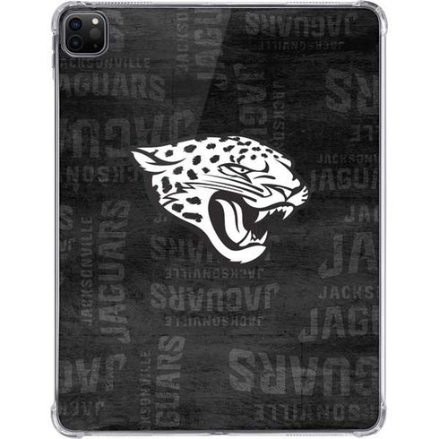 NFL Jacksonville Jaguars Black & White iPad Pro 11in (2024) Clear Case