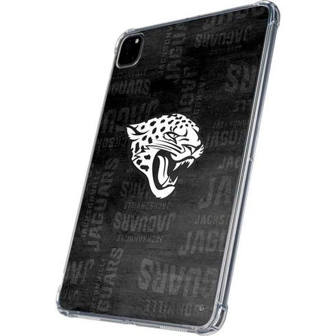 NFL Jacksonville Jaguars Black & White iPad Pro 11in (2024) Clear Case