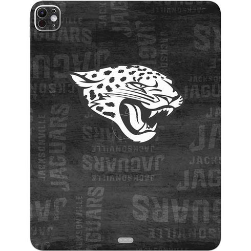 NFL Jacksonville Jaguars Black & White iPad Pro 13in M4 (2024) Skin