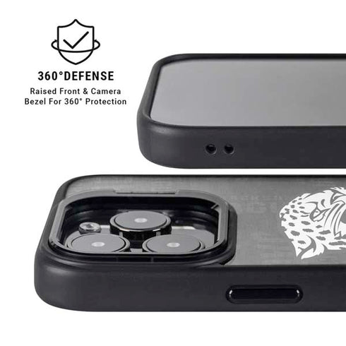 NFL Jacksonville Jaguars Black & White iPhone 13 Pro Max Kickstand Case