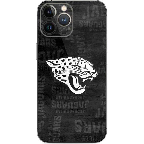 NFL Jacksonville Jaguars Black & White iPhone 15 Pro Max Skin