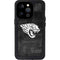NFL Jacksonville Jaguars Black & White iPhone 15 Pro Waterproof Case