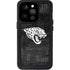 NFL Jacksonville Jaguars Black & White iPhone 15 Pro Waterproof Case