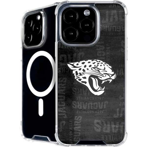 NFL Jacksonville Jaguars Black & White iPhone 16 Pro MagSafe Case