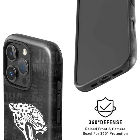 NFL Jacksonville Jaguars Black & White iPhone 16 Pro Magsafe Impact Case