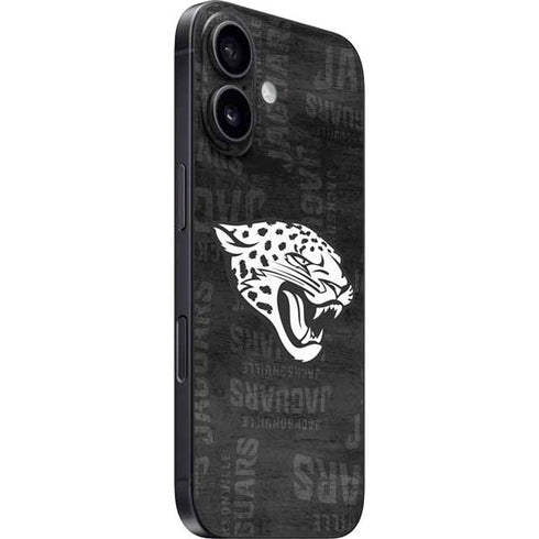 NFL Jacksonville Jaguars Black & White iPhone 16 Skin