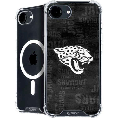 NFL Jacksonville Jaguars Black & White iPhone 16e MagSafe Case