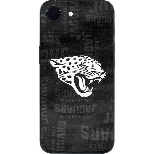 NFL Jacksonville Jaguars Black & White iPhone 16e Skin