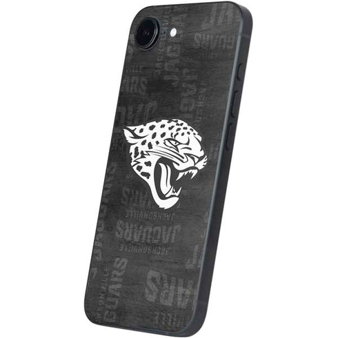 NFL Jacksonville Jaguars Black & White iPhone 16e Skin