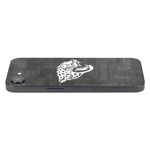 NFL Jacksonville Jaguars Black & White iPhone 16e Skin