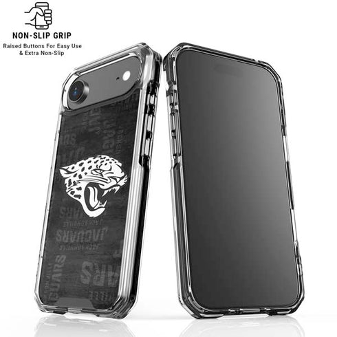 NFL Jacksonville Jaguars Black & White iPhone 17 Air Clear Case