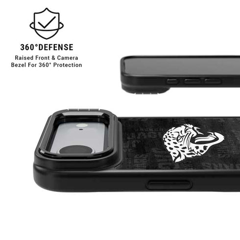 NFL Jacksonville Jaguars Black & White iPhone 17 Air Kickstand Case