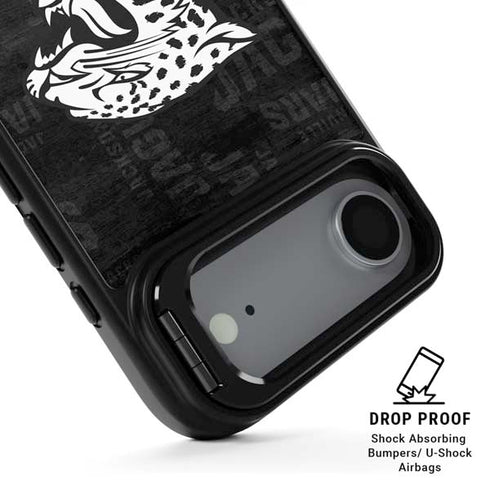 NFL Jacksonville Jaguars Black & White iPhone 17 Air Kickstand Case