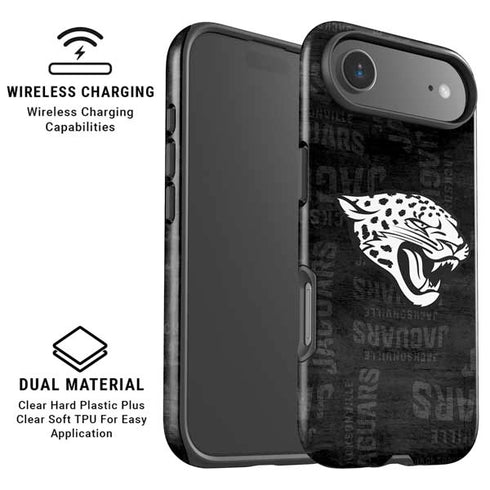 NFL Jacksonville Jaguars Black & White iPhone 17 Air Magsafe Impact Case