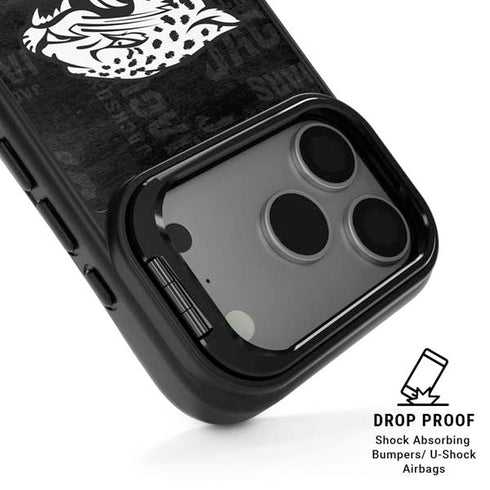 NFL Jacksonville Jaguars Black & White iPhone 17 Pro Kickstand Case