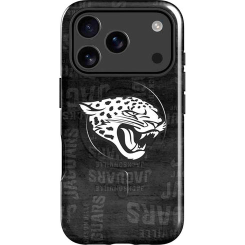 NFL Jacksonville Jaguars Black & White iPhone 17 Pro Magsafe Impact Case