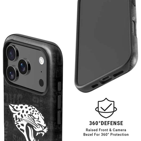 NFL Jacksonville Jaguars Black & White iPhone 17 Pro Magsafe Impact Case
