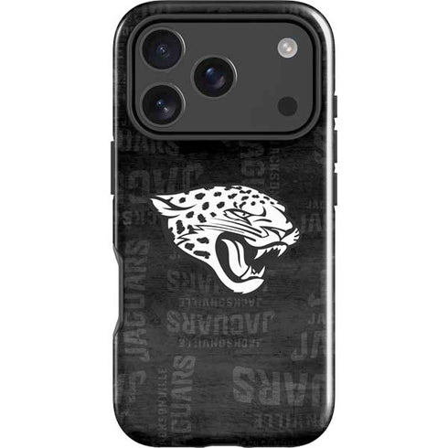 NFL Jacksonville Jaguars Black & White iPhone 17 Pro Max Impact Case