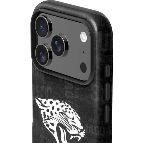 NFL Jacksonville Jaguars Black & White iPhone 17 Pro Max Impact Case