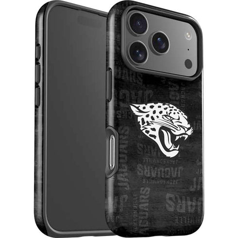 NFL Jacksonville Jaguars Black & White iPhone 17 Pro Max Impact Case