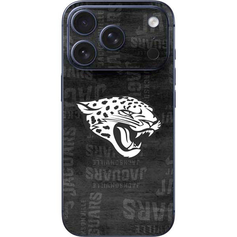 NFL Jacksonville Jaguars Black & White iPhone 17 Pro Max Skin