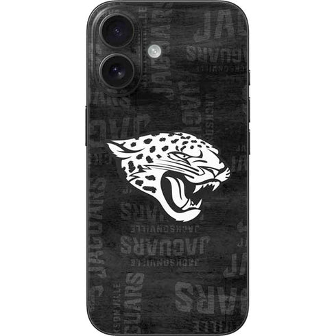 NFL Jacksonville Jaguars Black & White iPhone 17 Skin