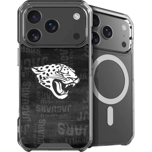 NFL Jacksonville Jaguars Black & White iPhone 18 Pro MagSafe Case