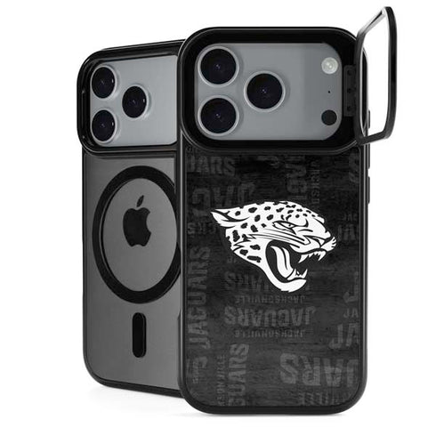NFL Jacksonville Jaguars Black & White iPhone 18 Pro Max Kickstand Case