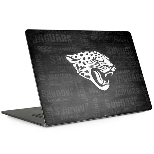 NFL Jacksonville Jaguars Black & White MacBook Skins