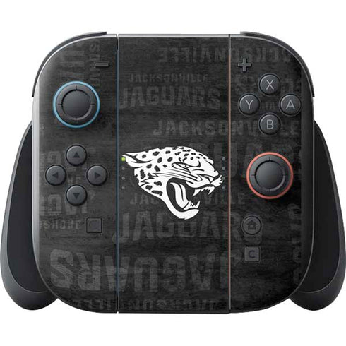 NFL Jacksonville Jaguars Black & White Nintendo Switch 2 (2025) with Joy-Con Skin