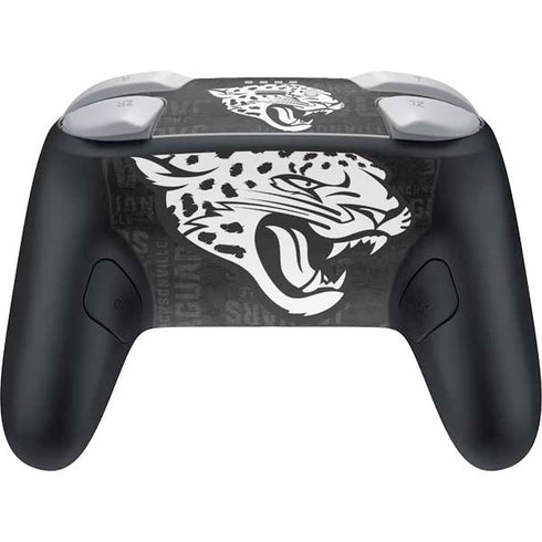NFL Jacksonville Jaguars Black & White Nintendo Switch 2 (2025) Pro Controller Skin