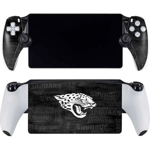 NFL Jacksonville Jaguars Black & White PlayStation Portal Remote Player Skin